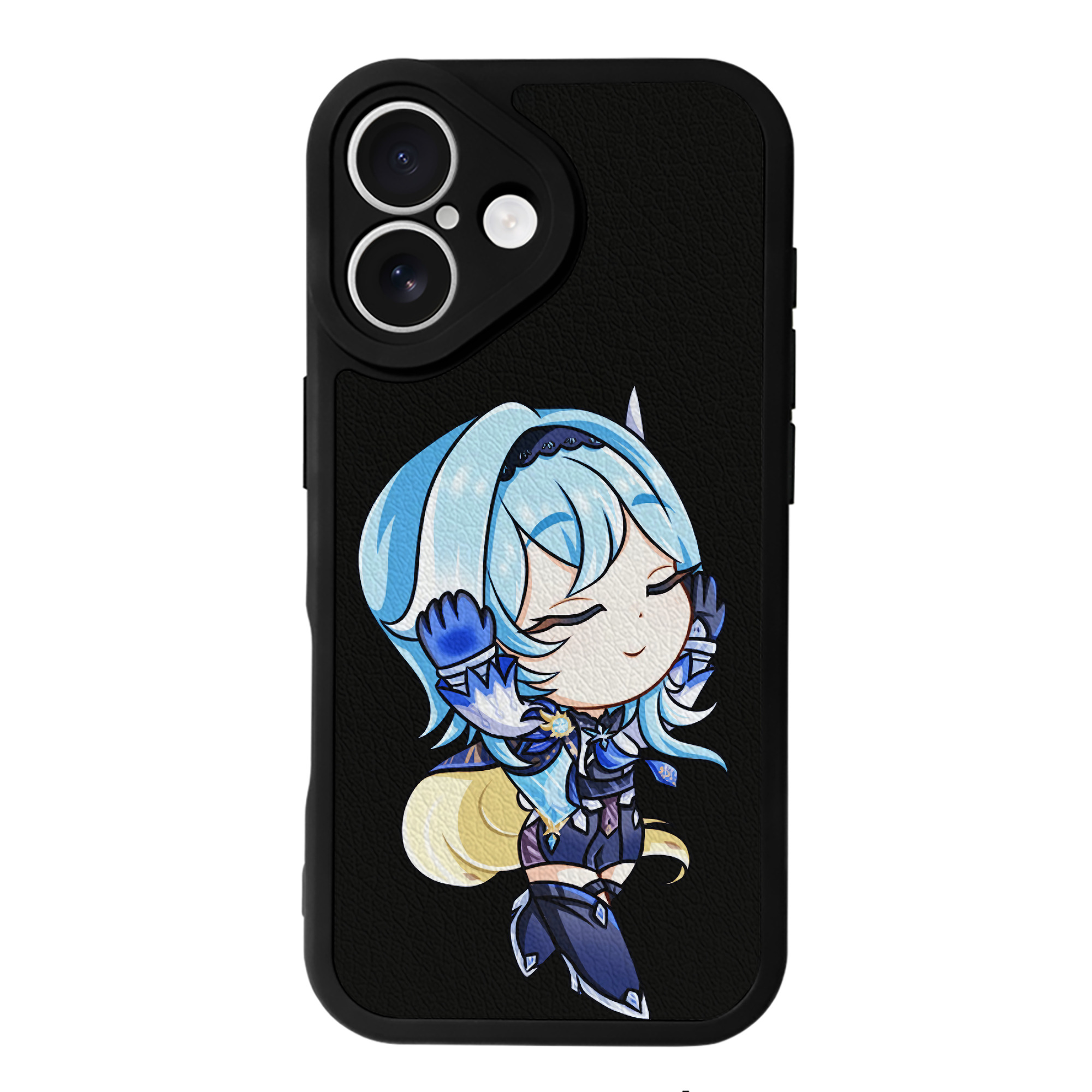 げんし神 优菈 ゆうら genshin Yūra 【iPhone 16シリーズ対応】シリコンスマホケース（レザー調） 材質：シリコン